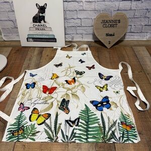 Michel Design Works Cotton Chef's Apron butterflies